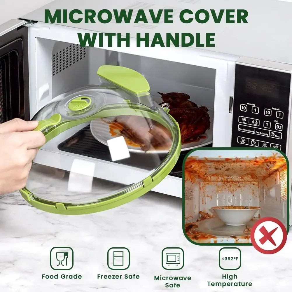 Microwave Splatter Cover 2.0 with Water Steamer™