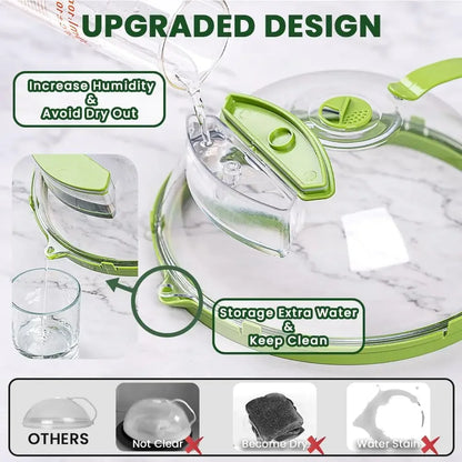 Microwave Splatter Cover 2.0 with Water Steamer™